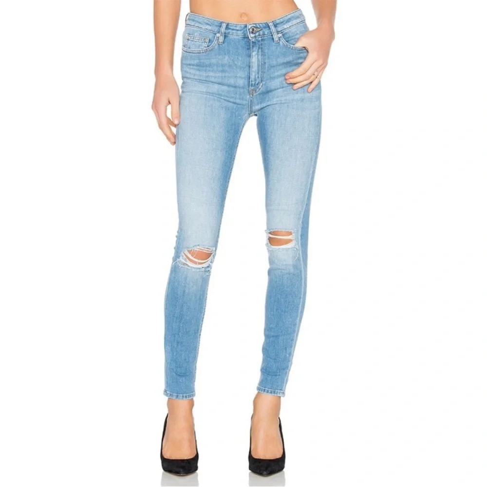 IRO Pamela distressed high rise skinny jeans